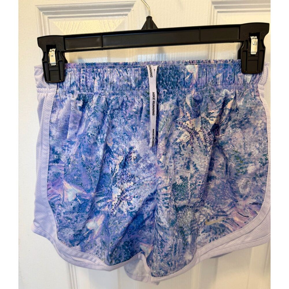 Nike Dri Fit Athletic Tempo Women's Running Shorts Size XS Purple summer print